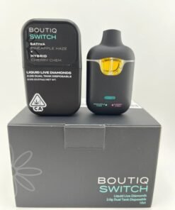 boutiq switch Sativa Pineapple Haze + Hybrid Cherry Chem