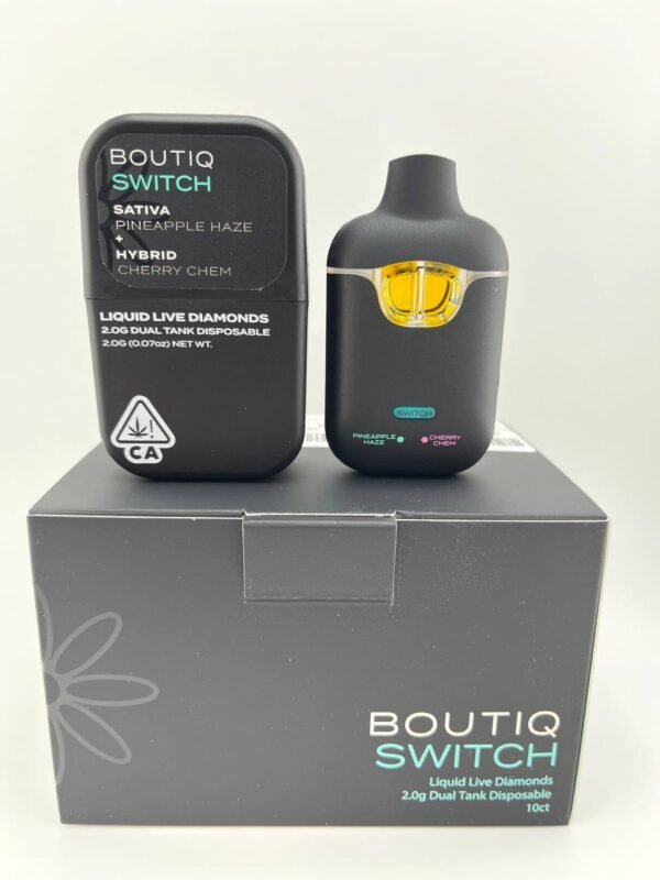 boutiq switch Sativa Pineapple Haze + Hybrid Cherry Chem